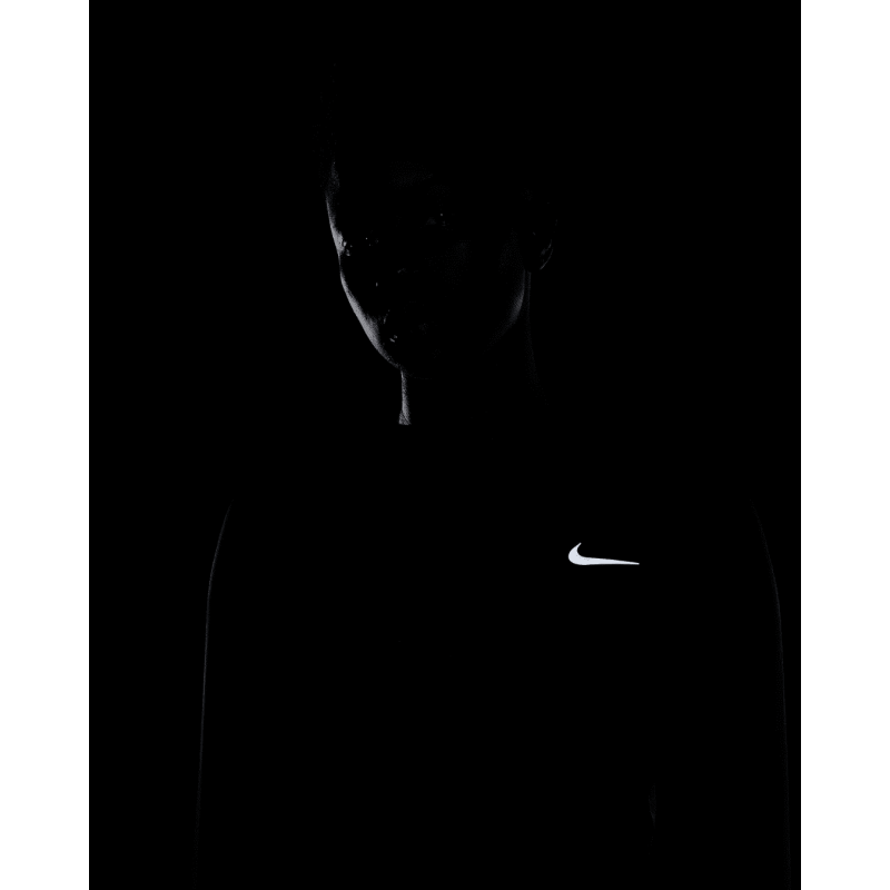 Achat T-shirt manches longues de running Nike Femme Dri-Fit PACER CREW Noir phosphorescentes