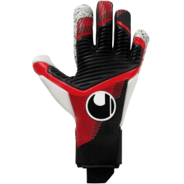 Achat Gants de gardien Uhlsport adulte POWERLINE SUPERGRIP+ FLEX HN noir/rouge face