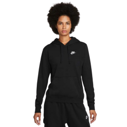 aCHAT Sweat à capuche Nike Femme CLUB Fleece STD PO Noir FACE