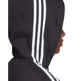 Achat Veste zippée à capuche Adidas Homme à 3 bandes ESSENTIALS Noir capuche