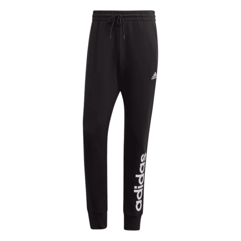 Jogging Adidas Homme en molleton fuselé à logo ESSENTIALS Noir