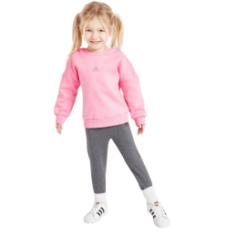 achat Ensemble Adidas Enfant Sweat et legging FL TS Rose fille face