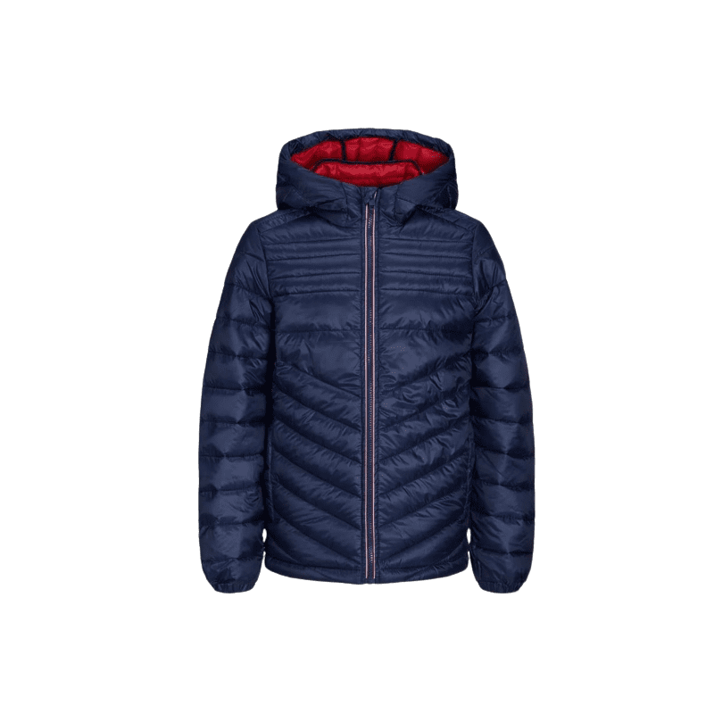 Achat Doudoune JACK&JONES enfant JJEHERO PUFFER HOOD bleu face