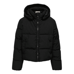Achat Doudoune à capuche ONLY fille KOGNEWDOLLY SHORT PUFFER noire face