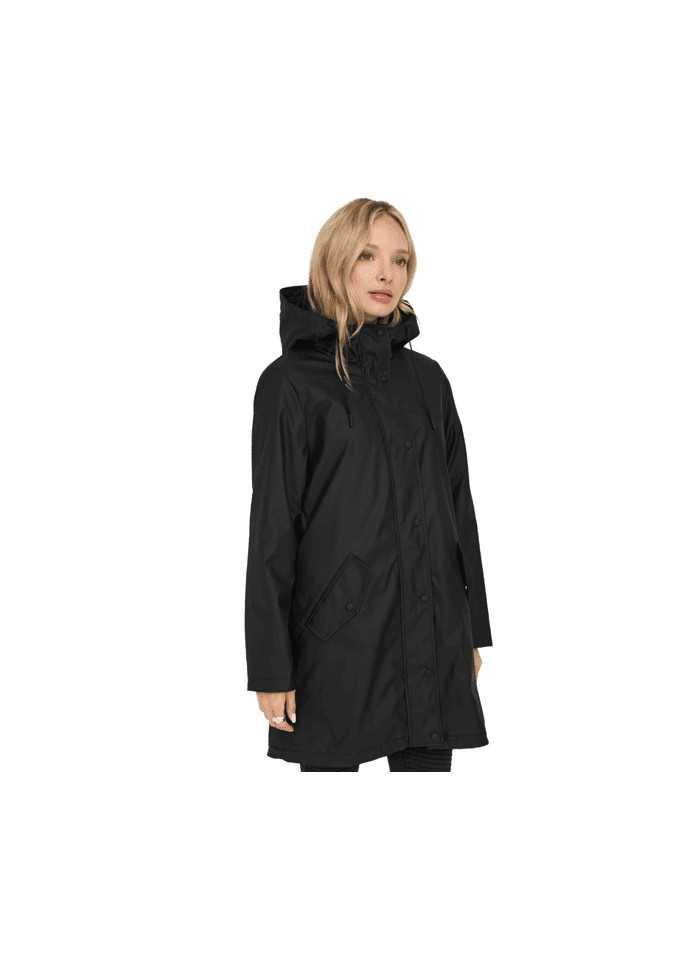 Achat Manteau de pluie ONLY femme ONLSALLY RAINCOAT noir devant