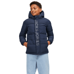 Achat Doudoune JACK&JONES enfant JCOSPEED PUFFER SN bleue face