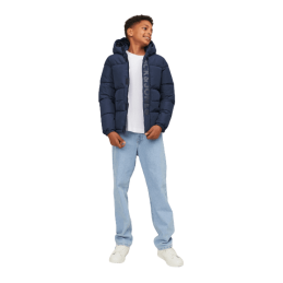 Achat Doudoune JACK&JONES enfant JCOSPEED PUFFER SN bleue devant