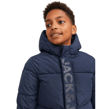 Achat Doudoune JACK&JONES enfant JCOSPEED PUFFER SN bleue poitrine