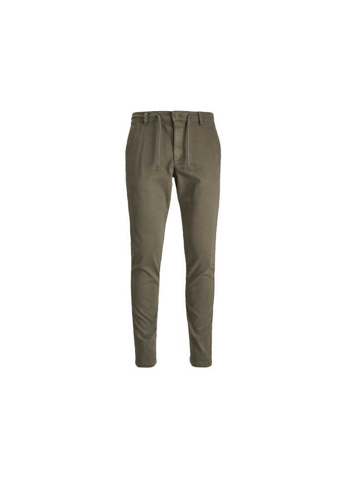 Achat Pantalon chino JACK&JONES homme JPSTMARCO JJLEWIS kaki face