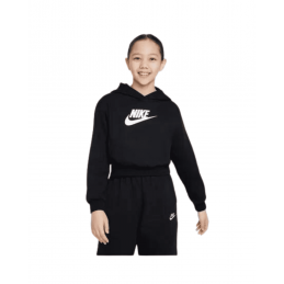achvat Sweat à capuche Nike Enfant CLUB FLC Crop Noir face