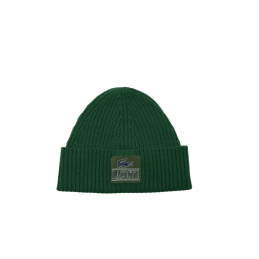 Achat Bonnet Adulte LACOSTE CORE GRAPHICS vert face