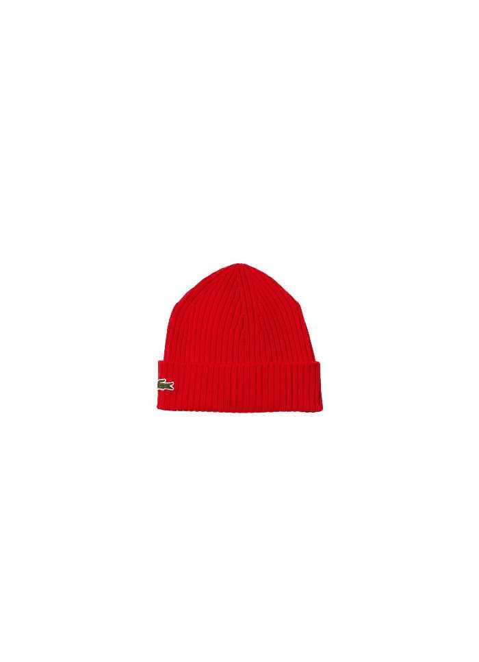 Achat Bonnet Adulte LACOSTE CORE ESSENTIALS Rouge face