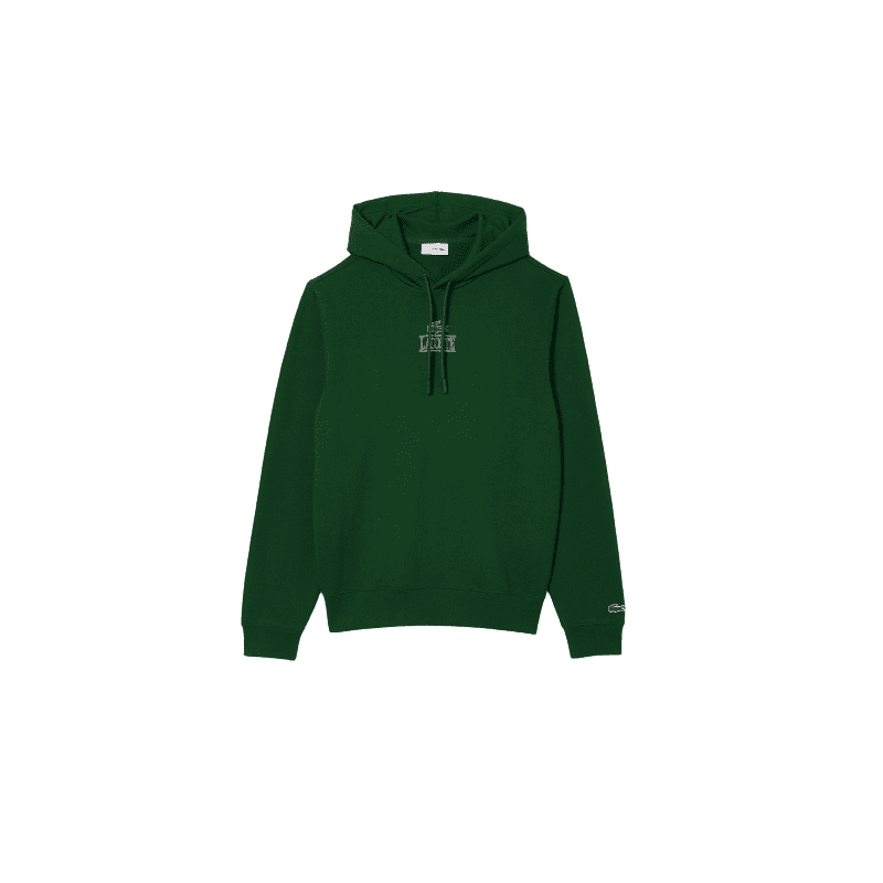 Achat Sweat à capuche jogger homme LACOSTE vert face Achat Sweat à capuche jogger homme LACOSTE vert face
