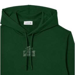 Achat Sweat à capuche jogger homme LACOSTE vert poitrine