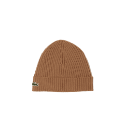 Achat Bonnet Adulte LACOSTE CORE ESSENTIALS marron face