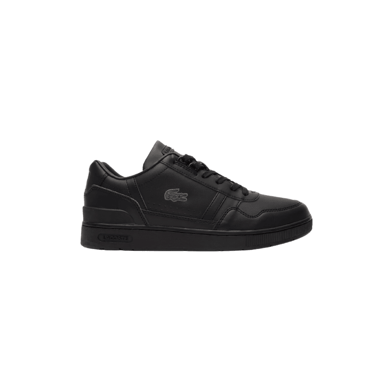 Achat Sneakers LACOSTE homme T-CLIP noires profil droit