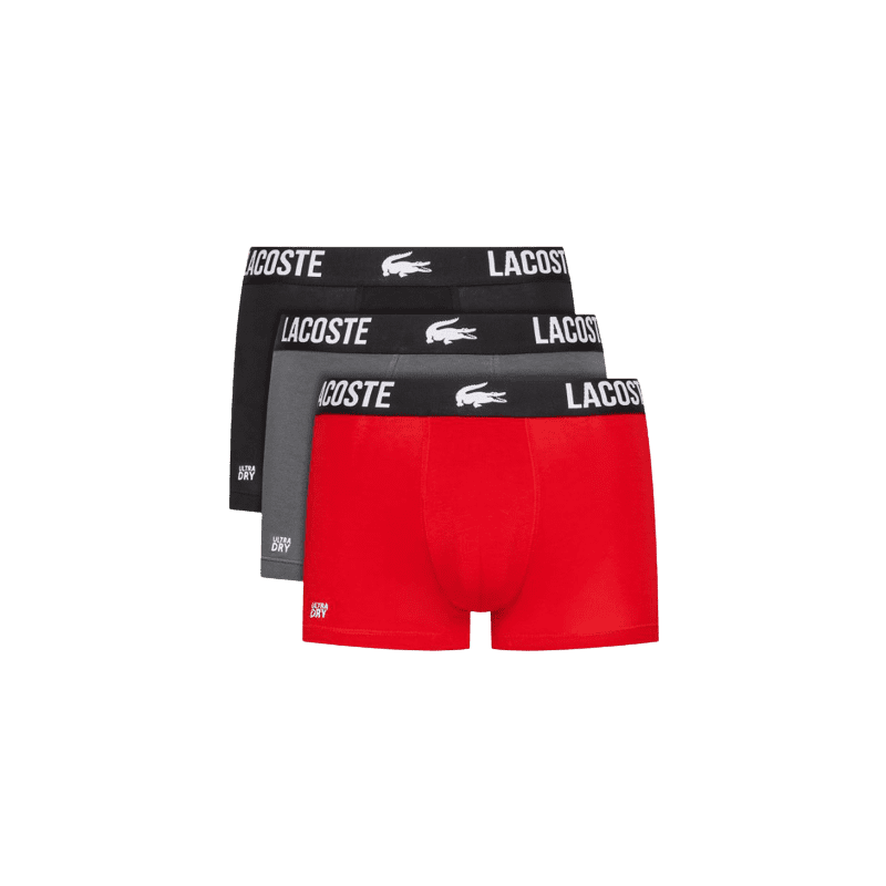 ACHAT PACK 3 BOXERS COURT LACOSTE HOMME