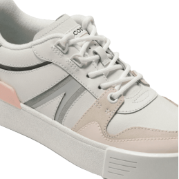 Achat Sneakers LACOSTE femme L002 blanches côté