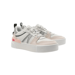 Achat Sneakers LACOSTE femme L002 blanches avant