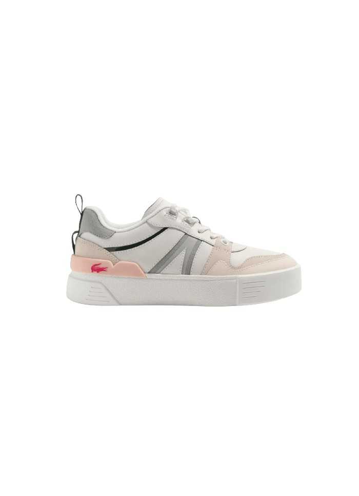 Achat Sneakers LACOSTE femme L002 blanches profil