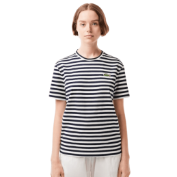 ACHAT TEE-SHIRT LACOSTE FEMME RAYE FACE