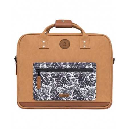 achat Sacoche ordinateur Cabaïa MESSENGER MEDIUM MOSCOU Marron pochette