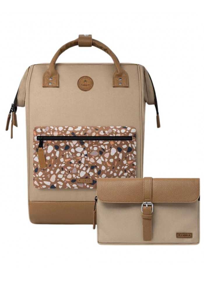 achat Sac à dos 25L Cabaïa ADVENTURER LARGE Kuala-Lumpa Beige pochettes