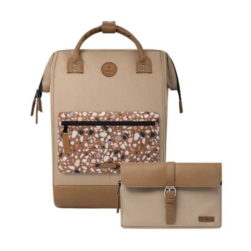 achat Sac à dos 25L Cabaïa ADVENTURER LARGE Kuala-Lumpa Beige pochettes