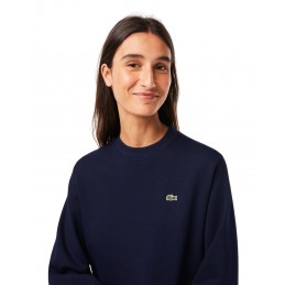 achat Sweatshirt Lacoste Femme Jogger Bleu logo
