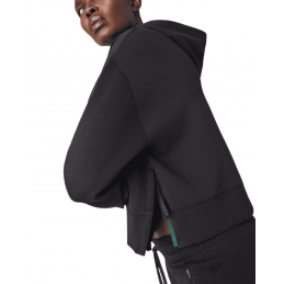 achat Sweatshirt à capuche Lacoste Femme CORE ACTIVE Noir fermeture