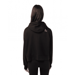 achat Sweatshirt à capuche Lacoste Femme CORE ACTIVE Noir logo dos