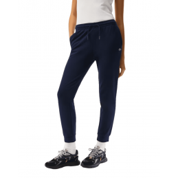 achat Pantalon de survêtement Lacoste Femme Jogger Bleu marine profil