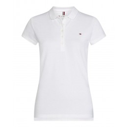 achat Polo Tommy Hiliger Femme HERITAGE Blanc face