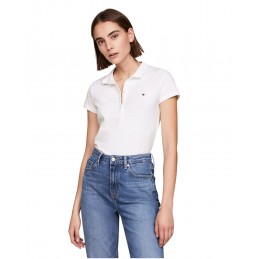 achat Polo Tommy Hiliger Femme HERITAGE Blanc look