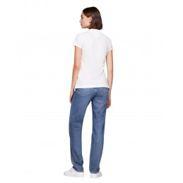achat Polo Tommy Hiliger Femme HERITAGE Blanc dos