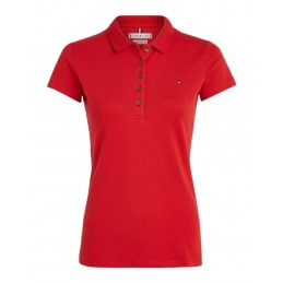 achat Polo Tommy Hiliger Femme HERITAGE Rouge face