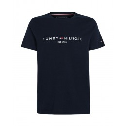 achat T-shirt Tommy Hilfiger Homme CORE LOGO Bleu face