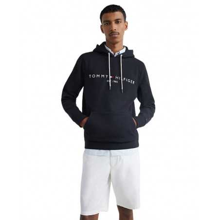 achat Sweatshirt à capuche Tommy Hilfiger Homme à logo Bleu tenue