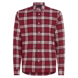 achat Chemise Tommy Hilfiger Homme TARTAN Rouge face