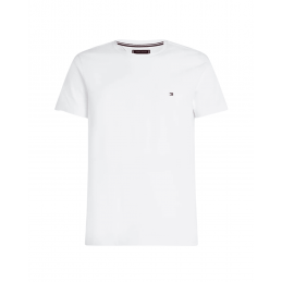 achat T-shirt ajusté Tommy Hilfiger Homme FLEX Blanc face
