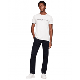 achat T-shirt ajusté Tommy Hilfiger Homme FLEX Blanc tenue