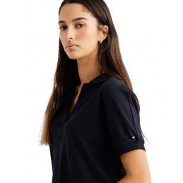 achat Robe Tommy Hilfiger Femme RELAXED POLO Bleu détails