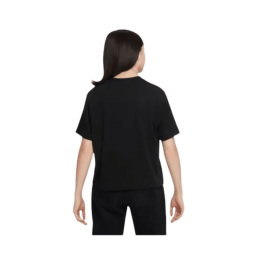 Achat t-shirt NIKE fille BOXY METALLIC HBR noir arrière