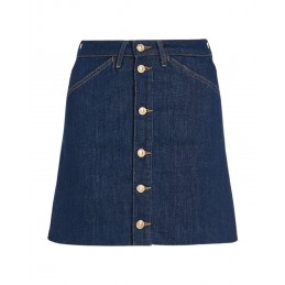 achat Mini jupe en Denim Tommy Hilfiger Femme Taille-haute Bleu face