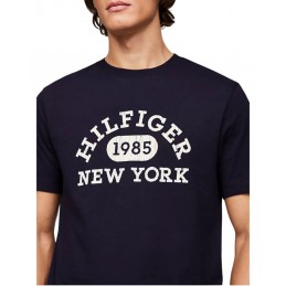 achat T-shirt Tommy Hilfiger Homme MONOTYPE COLLEGIATE Bleu logo