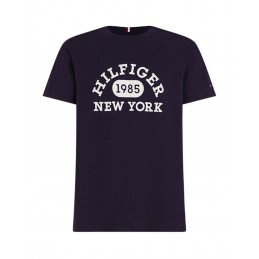 achat T-shirt Tommy Hilfiger Homme MONOTYPE COLLEGIATE Bleu face