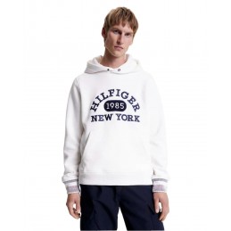 achat Sweatshirt à capuche Tommy Hilfiger Homme MONOTYPE COLLEGIATE Blanc  détails