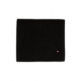 achat Écharpe Tommy Hilfiger ESSENTIAL CÔTELÉE Noire face