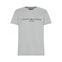 achat T-shirt Tommy Hilfiger Homme LOGO Gris face