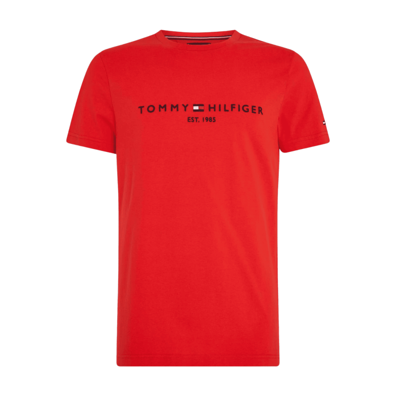 achat T-shirt Tommy Hilfiger Homme LOGO Rouge face